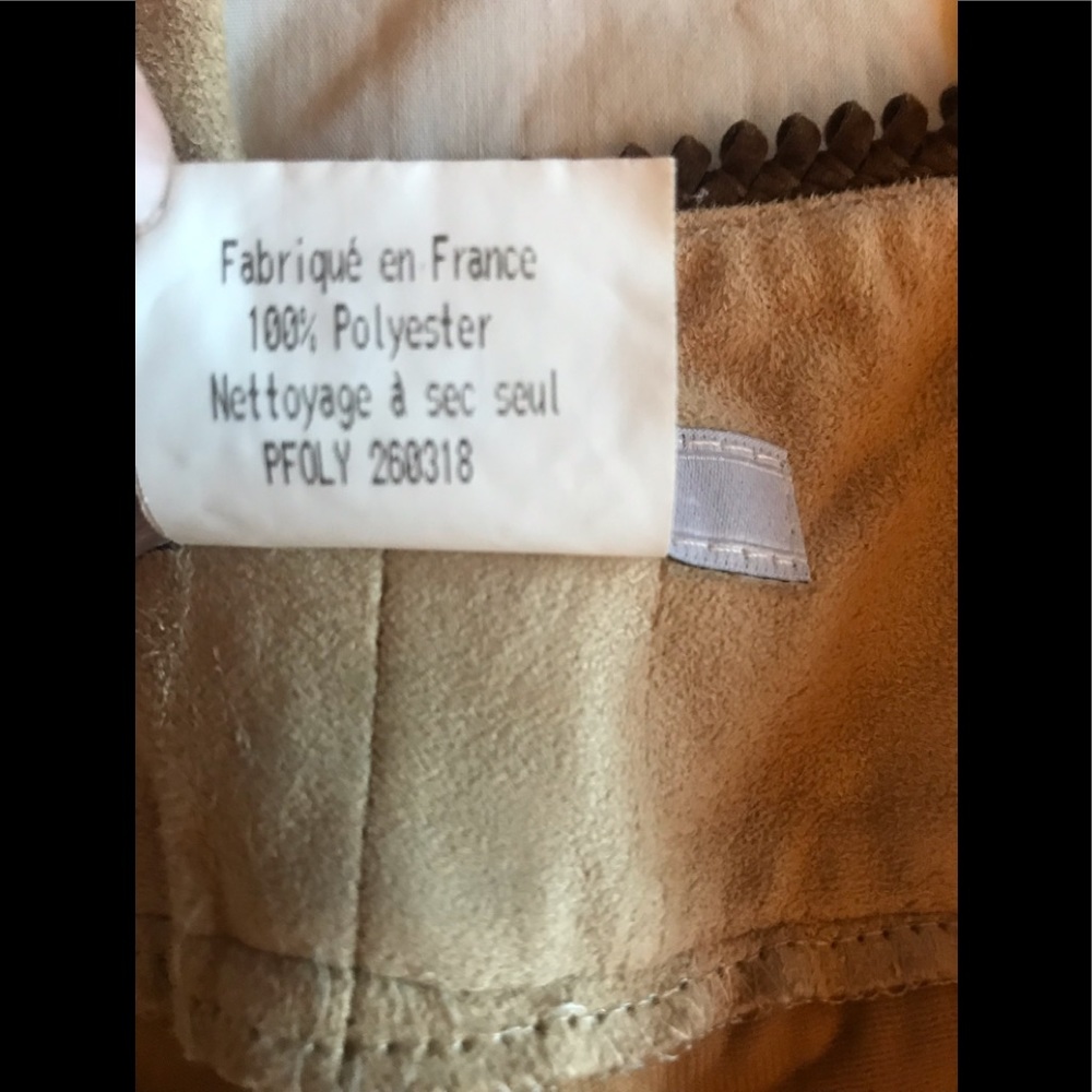 VERTIGO PARIS ,FRANCE made ,size 42 France US 10  swede leather like fabric - Picture 8 of 16